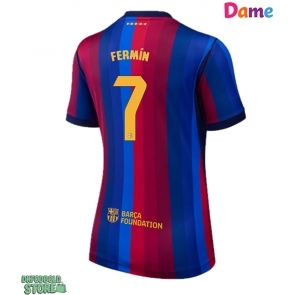 Barcelona Fermin Lopez #7 Replika Hjemmebanetrøje Dame 2026-27 Kortærmet